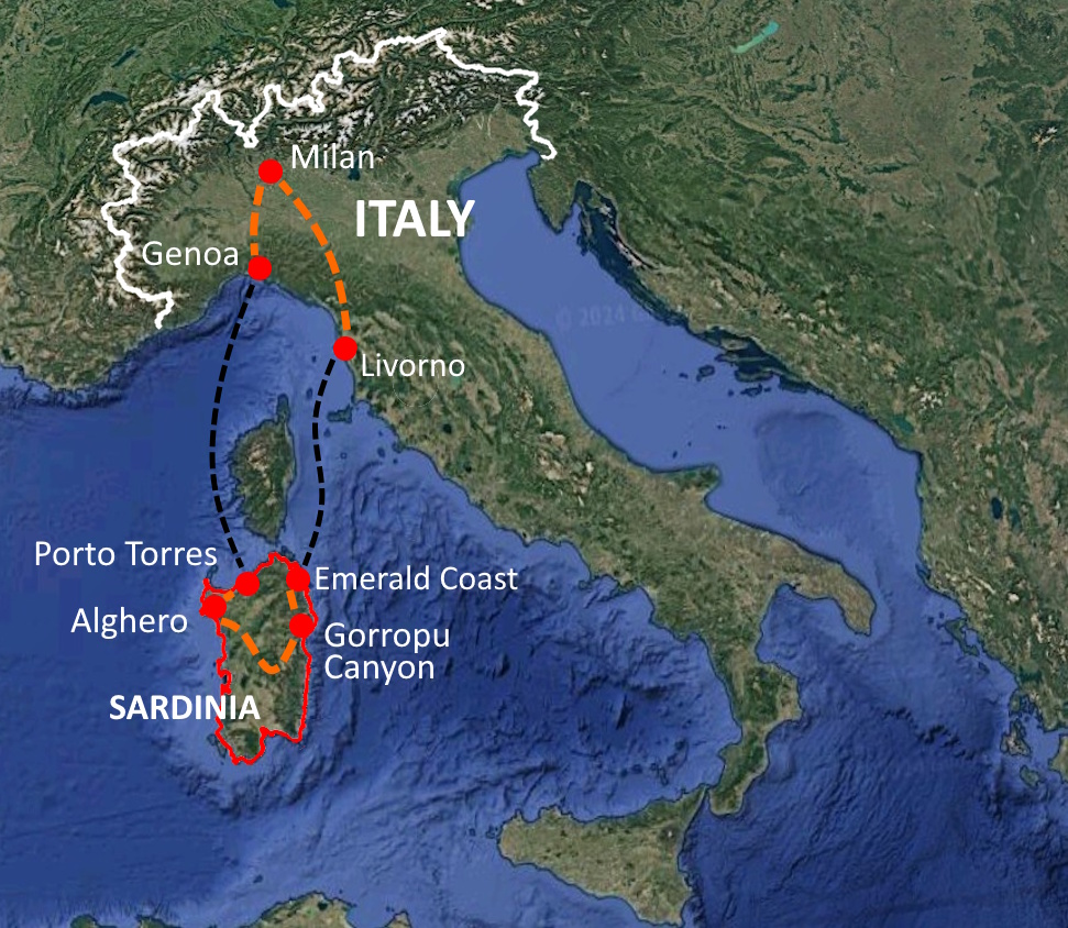 Miata Sardinia (2027) scenic view - Miata Driving Tours tour destination